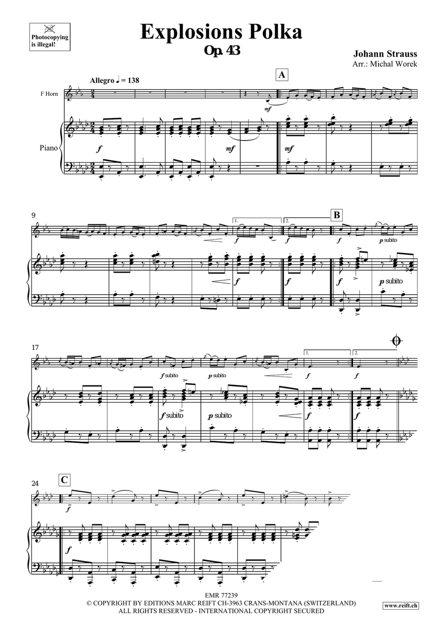 Explosions Polka Explosions Polka Horn scores gallery preview page 3