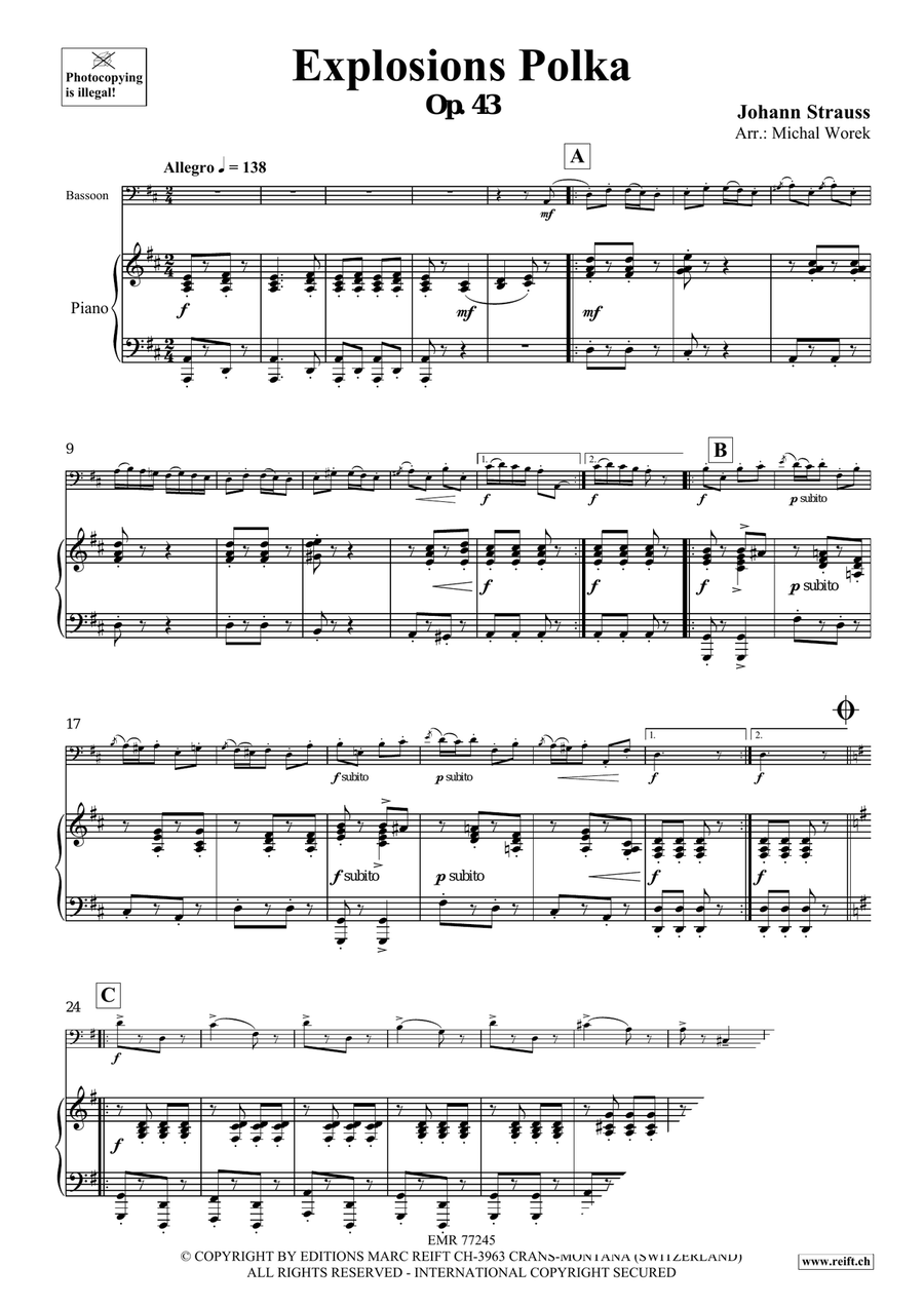 Explosions Polka Explosions Polka Bassoon Solo scores gallery preview page 3