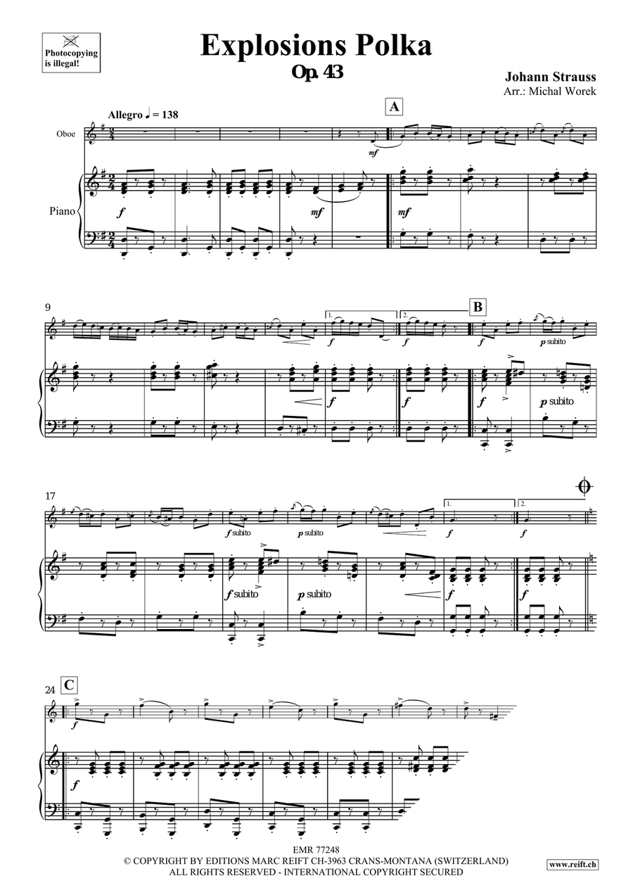 Explosions Polka Explosions Polka Piano Accompaniment scores gallery preview page 3