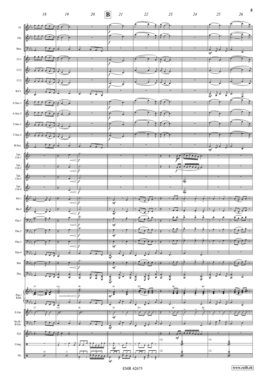 Delilah Delilah Concert Band scores gallery preview page 5