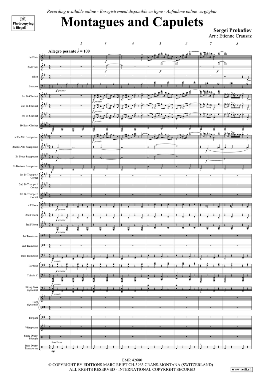 Montagues and Capulets Montagues and Capulets Concert Band scores gallery preview page 4