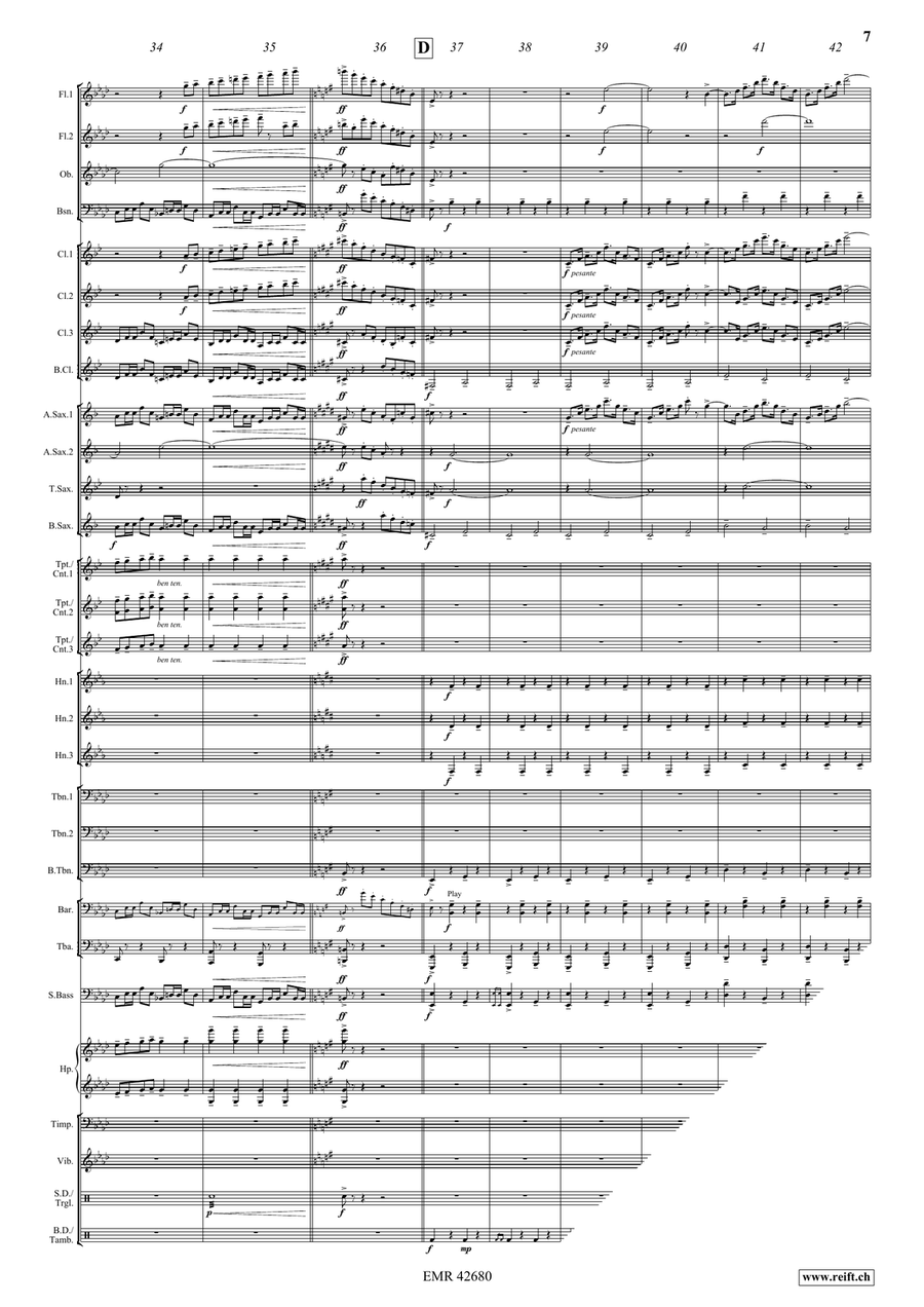 Montagues and Capulets Montagues and Capulets Concert Band scores gallery preview page 8