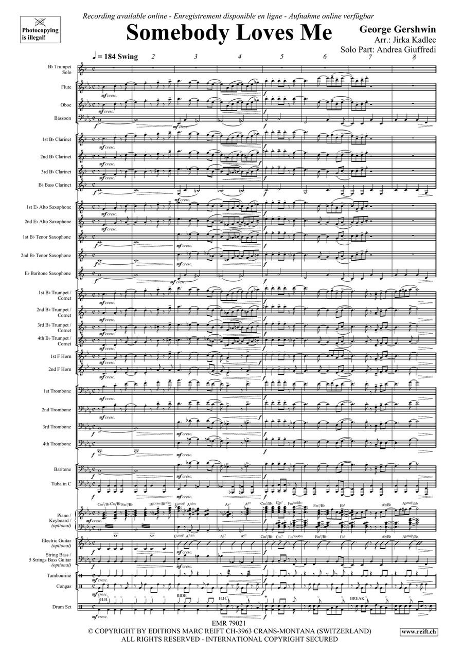 Somebody Loves Me Somebody Loves Me Concert Band scores gallery preview page 5