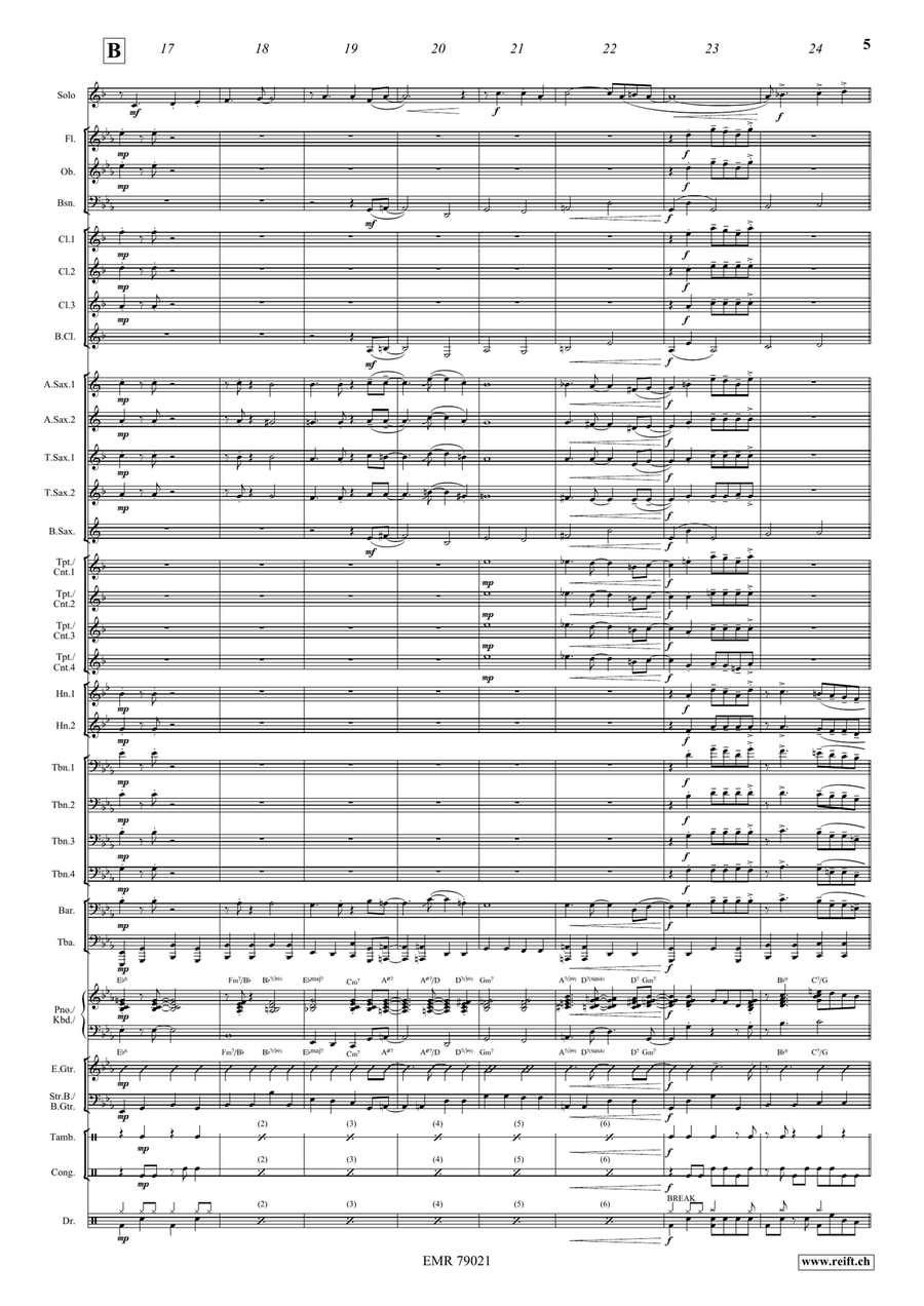 Somebody Loves Me Somebody Loves Me Concert Band scores gallery preview page 7