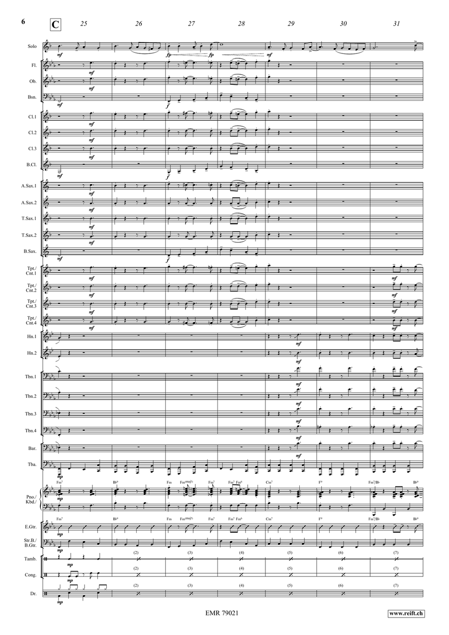 Somebody Loves Me Somebody Loves Me Concert Band scores gallery preview page 8