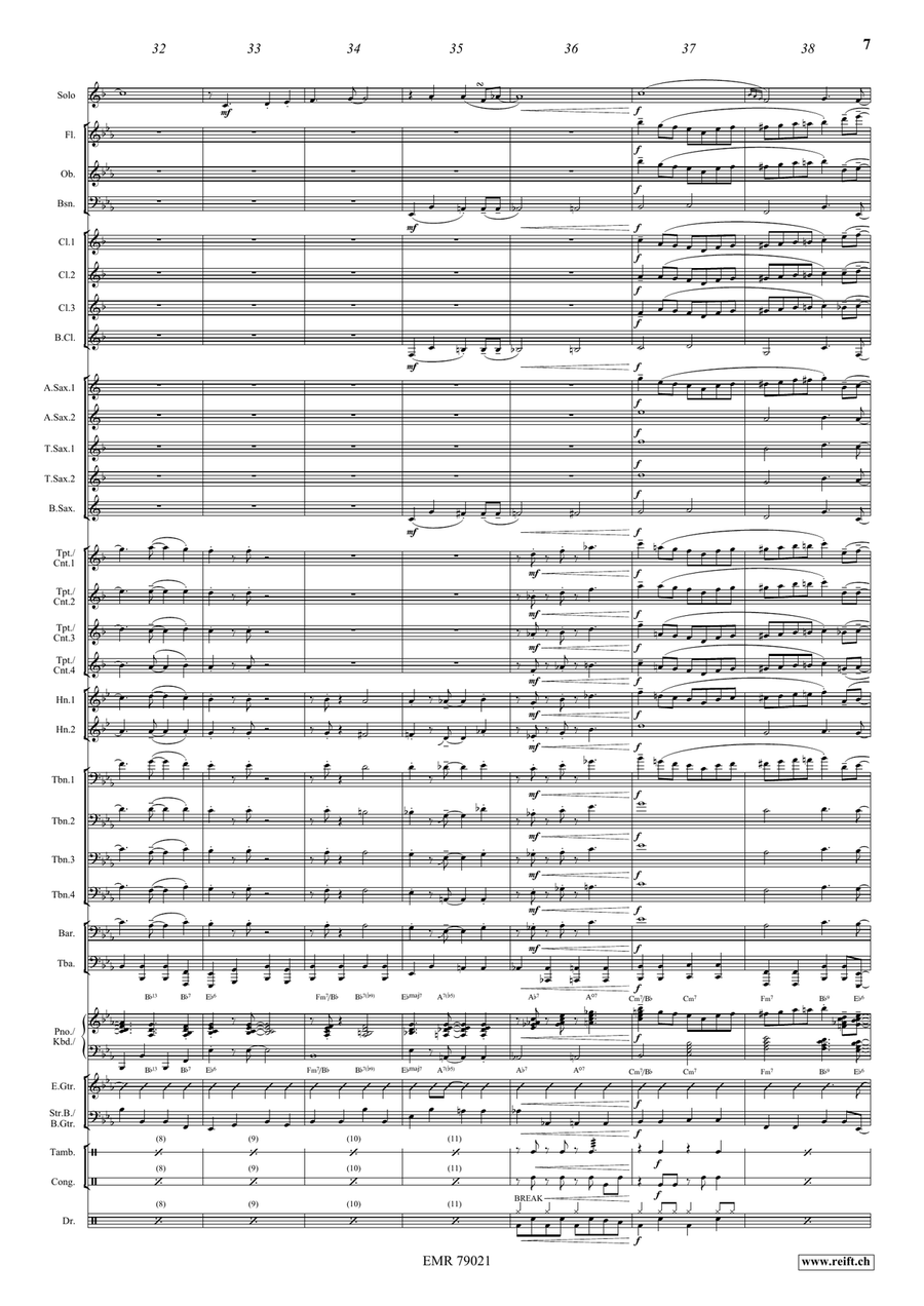 Somebody Loves Me Somebody Loves Me Concert Band scores gallery preview page 9
