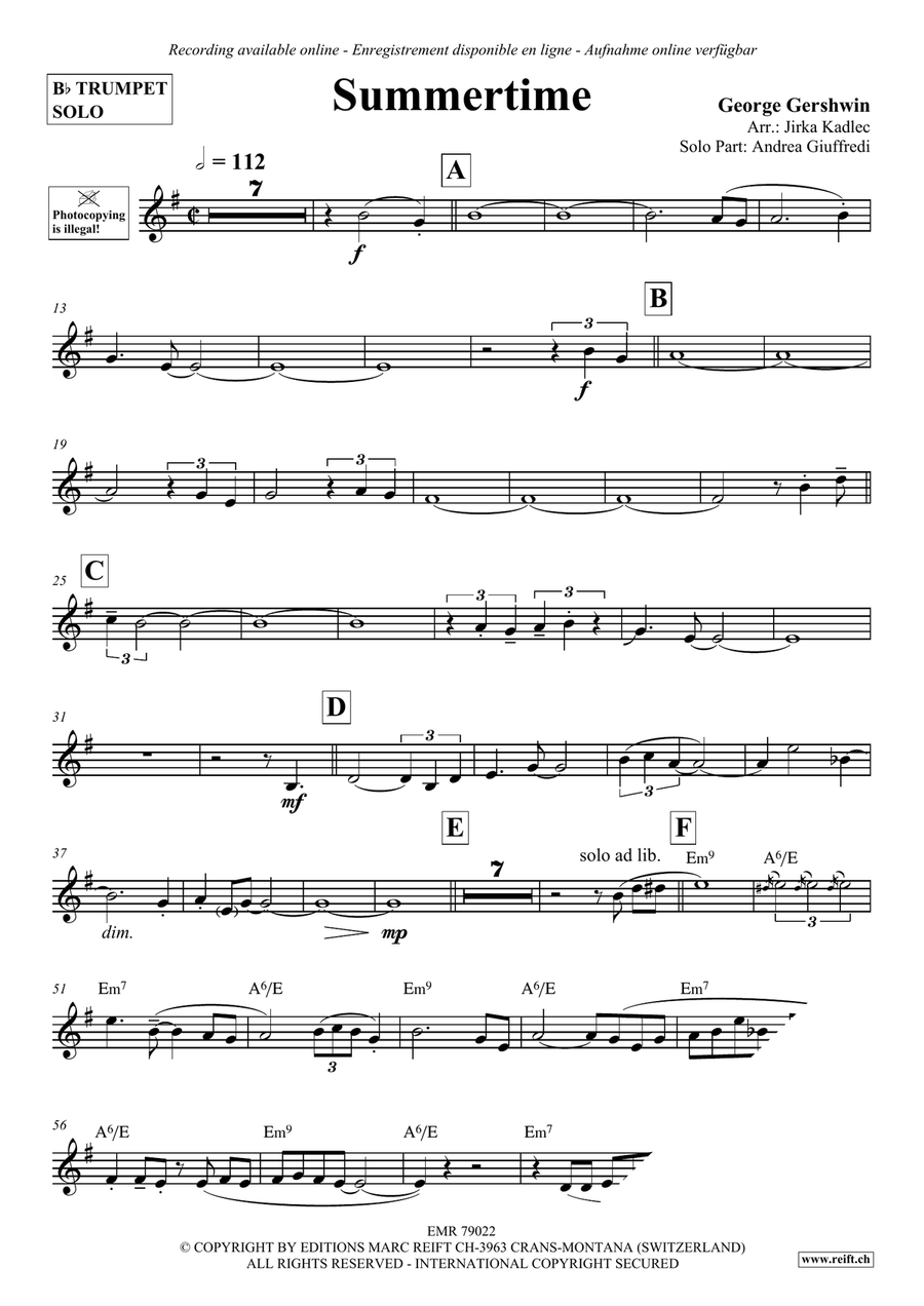 Summertime Summertime Concert Band scores gallery preview page 4