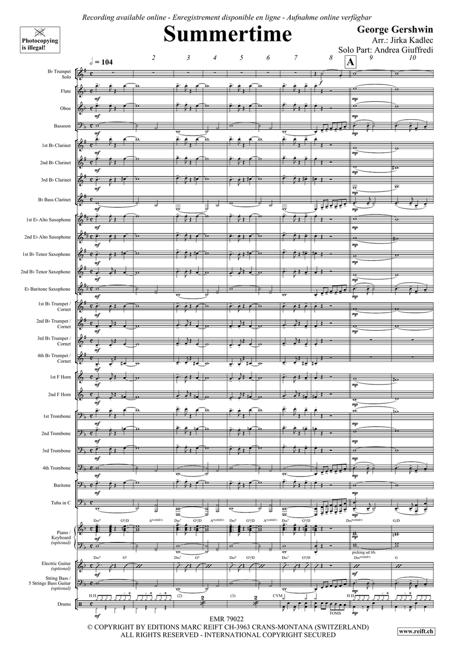 Summertime Summertime Concert Band scores gallery preview page 5