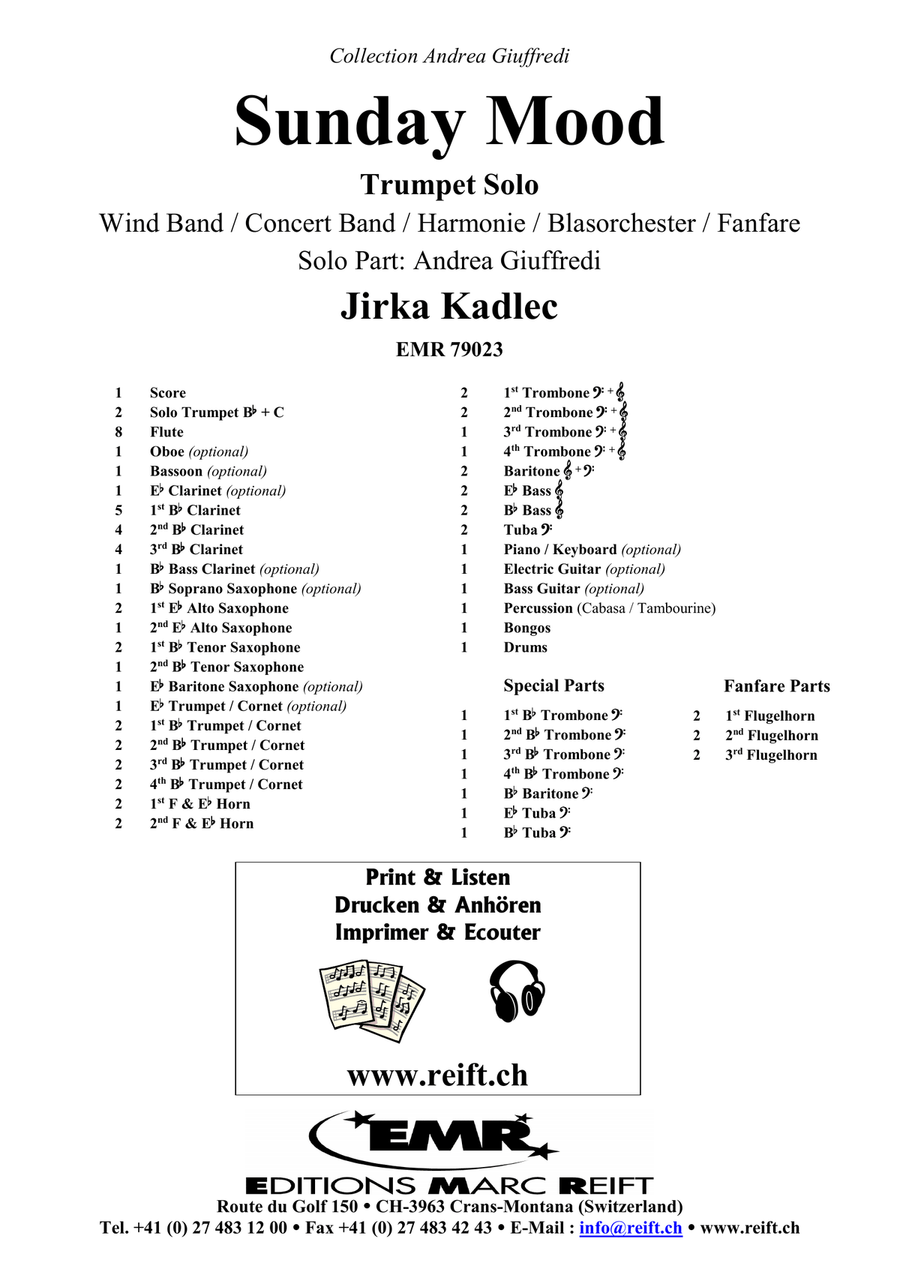 Sunday Mood Sunday Mood Concert Band scores gallery preview page 2