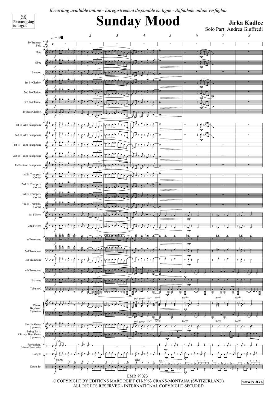 Sunday Mood Sunday Mood Concert Band scores gallery preview page 5