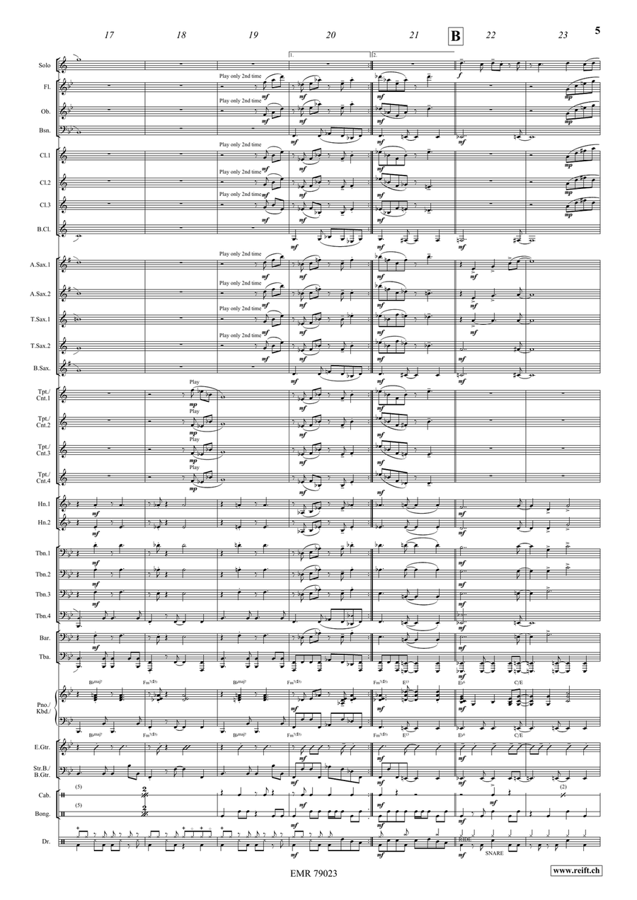 Sunday Mood Sunday Mood Concert Band scores gallery preview page 7