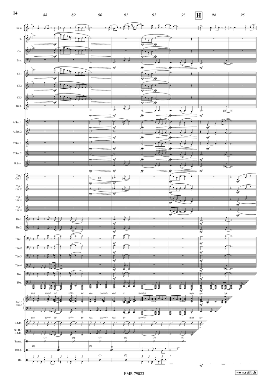 Sunday Mood Sunday Mood Concert Band scores gallery preview page 9