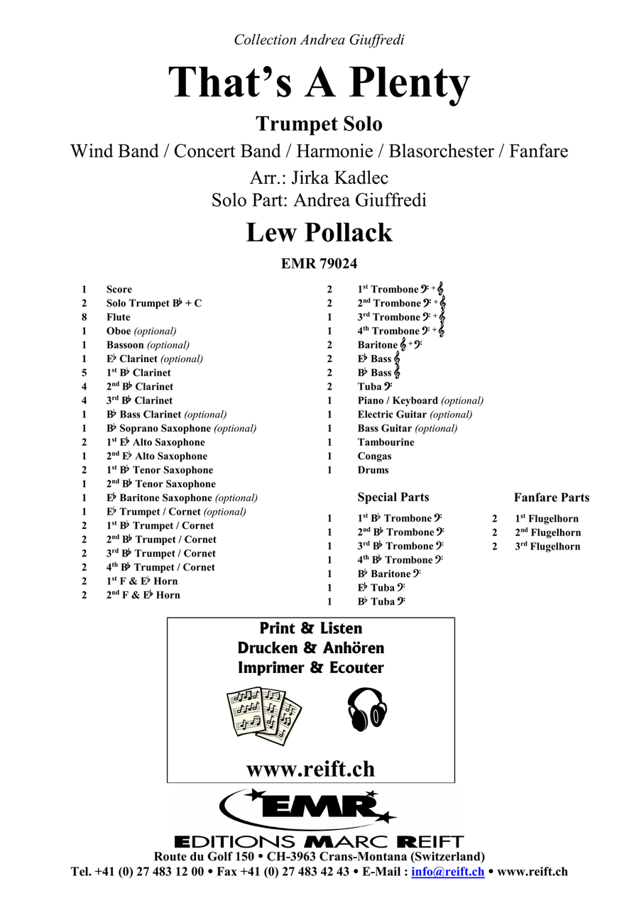 That's A Plenty That's A Plenty Concert Band scores gallery preview page 2
