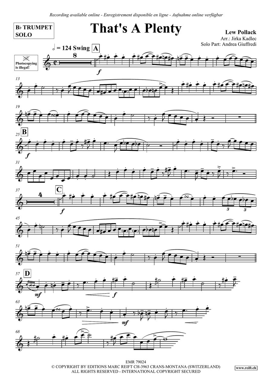 That's A Plenty That's A Plenty Concert Band scores gallery preview page 4