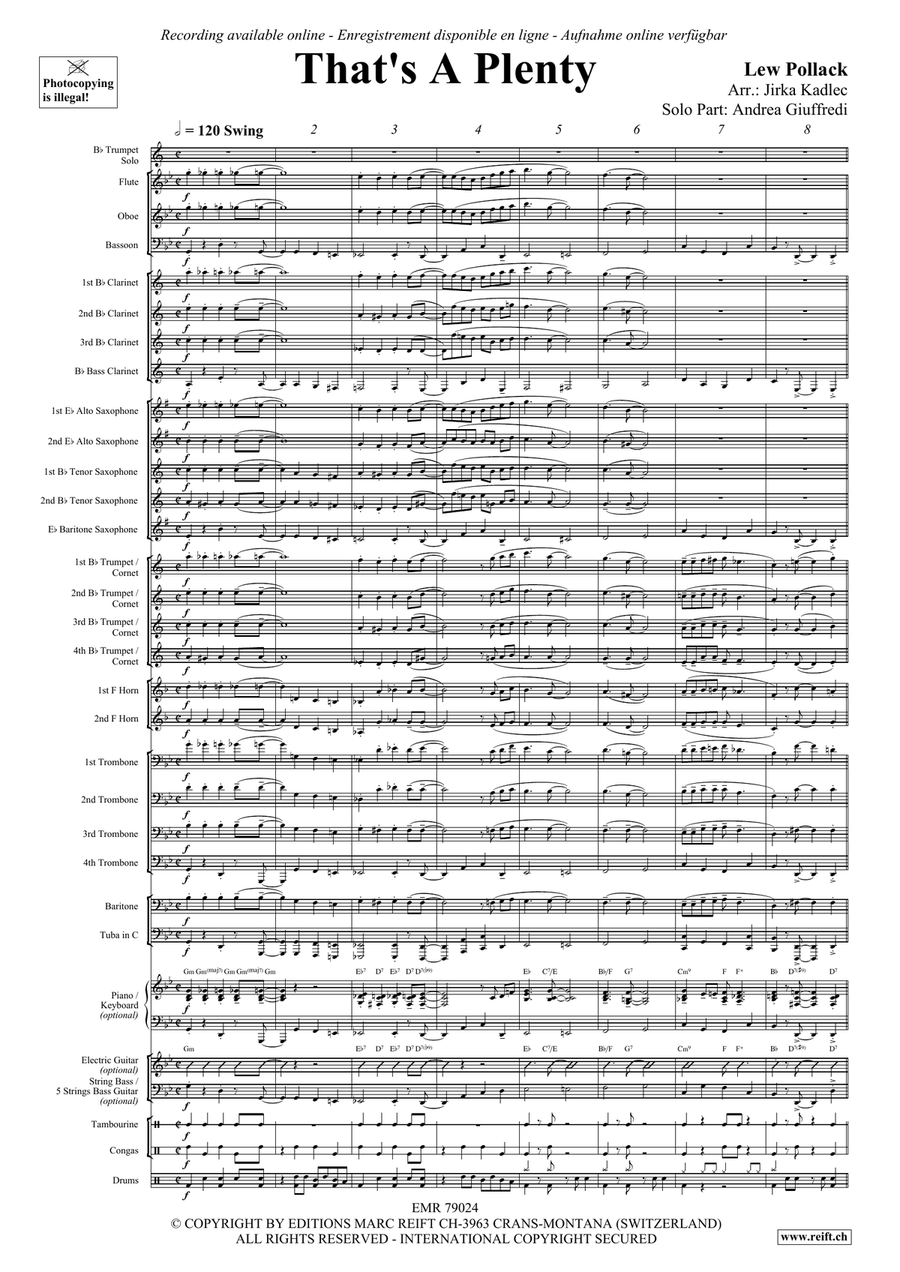 That's A Plenty That's A Plenty Concert Band scores gallery preview page 5