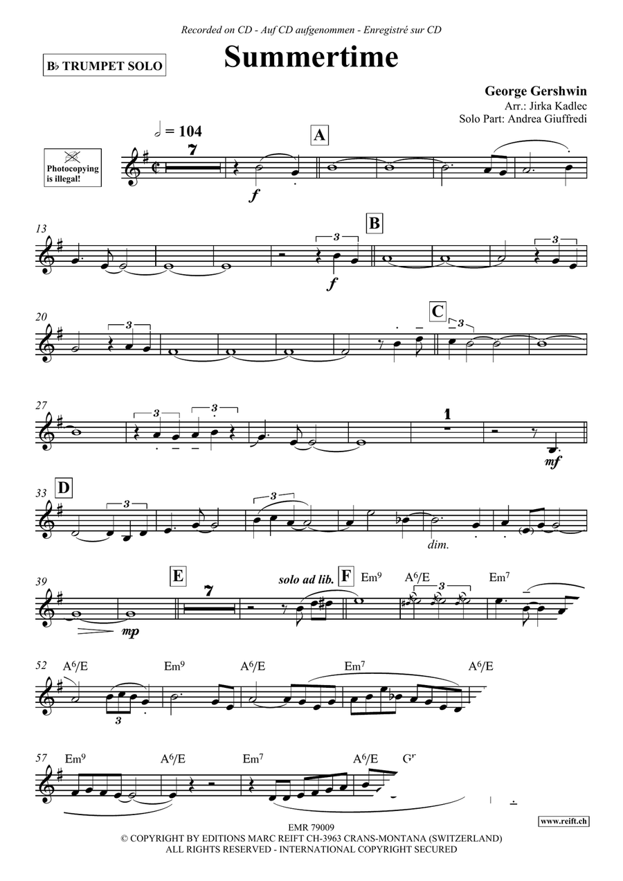 Summertime Summertime Big Band scores gallery preview page 4