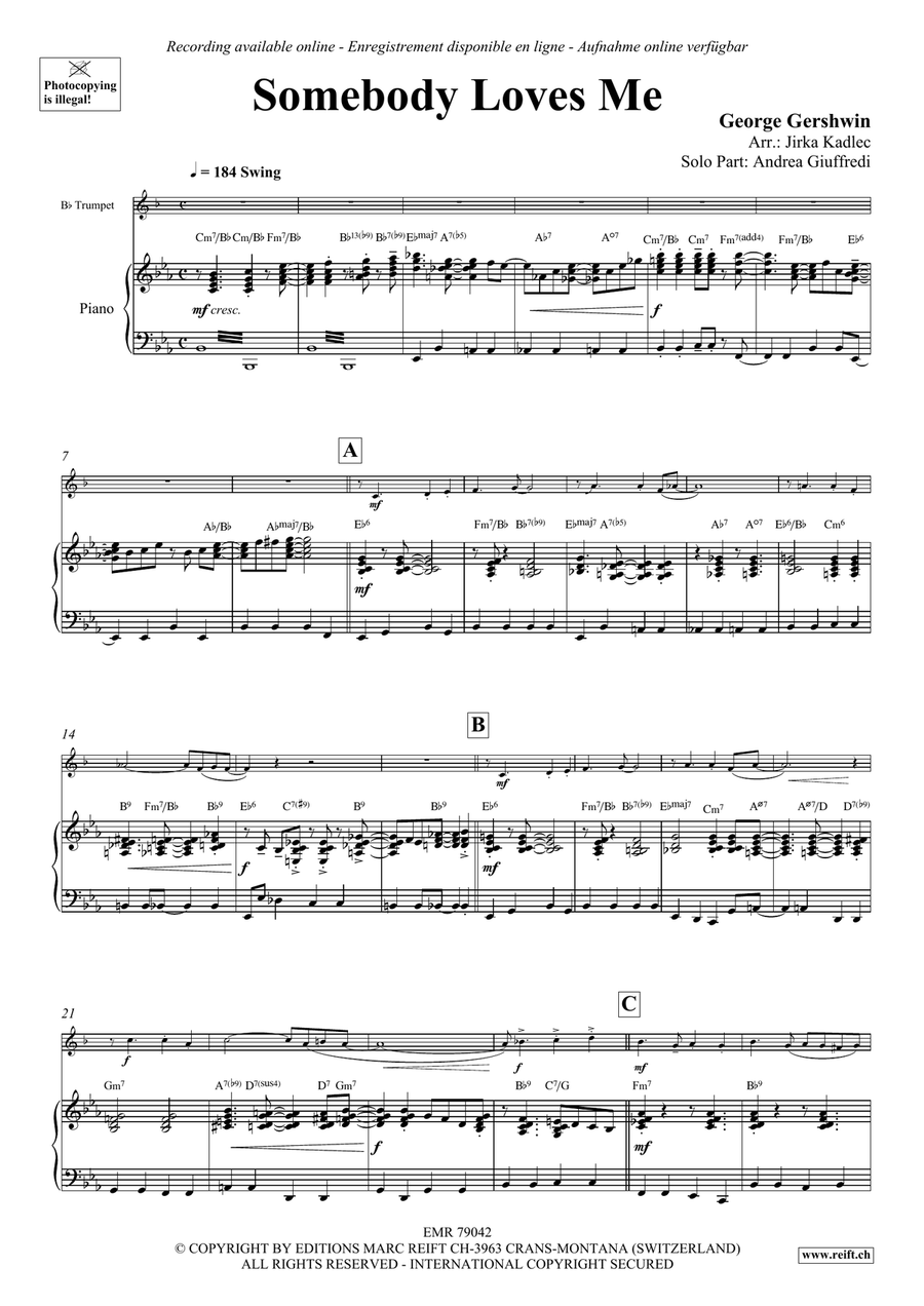 Somebody Loves Me Somebody Loves Me Trumpet Solo scores gallery preview page 5