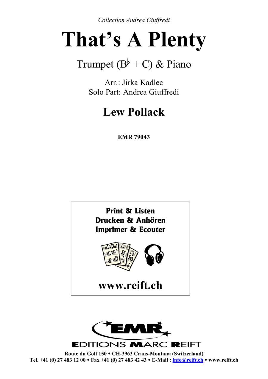 That's A Plenty That's A Plenty Trumpet Solo scores gallery preview page 2