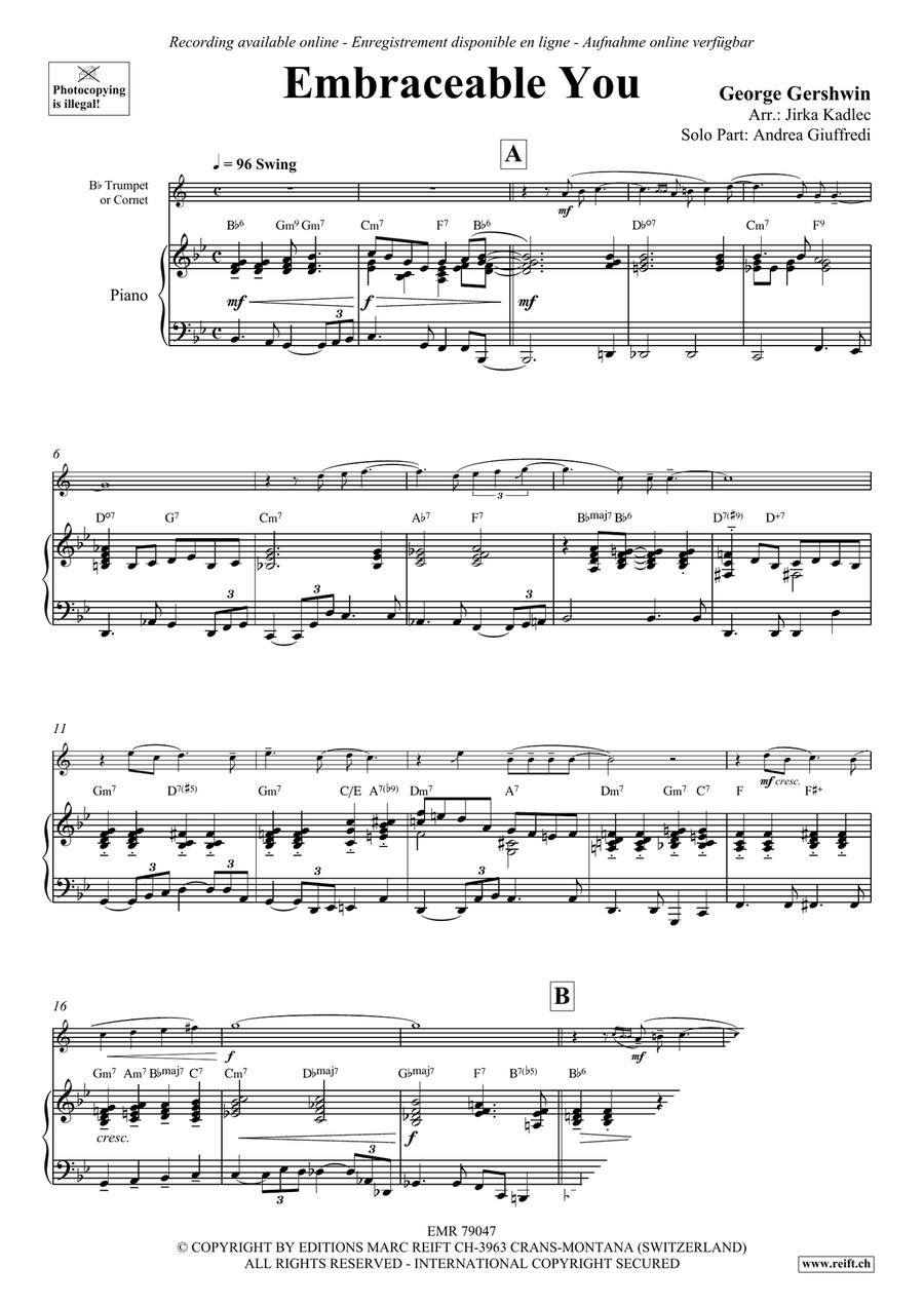 Embraceable You Embraceable You Trumpet Solo scores gallery preview page 4