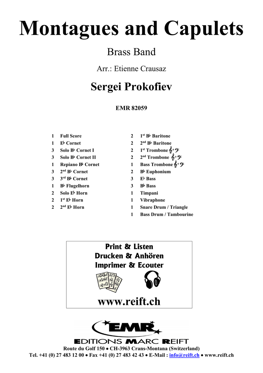 Montagues and Capulets Montagues and Capulets Brass Band scores gallery preview page 2