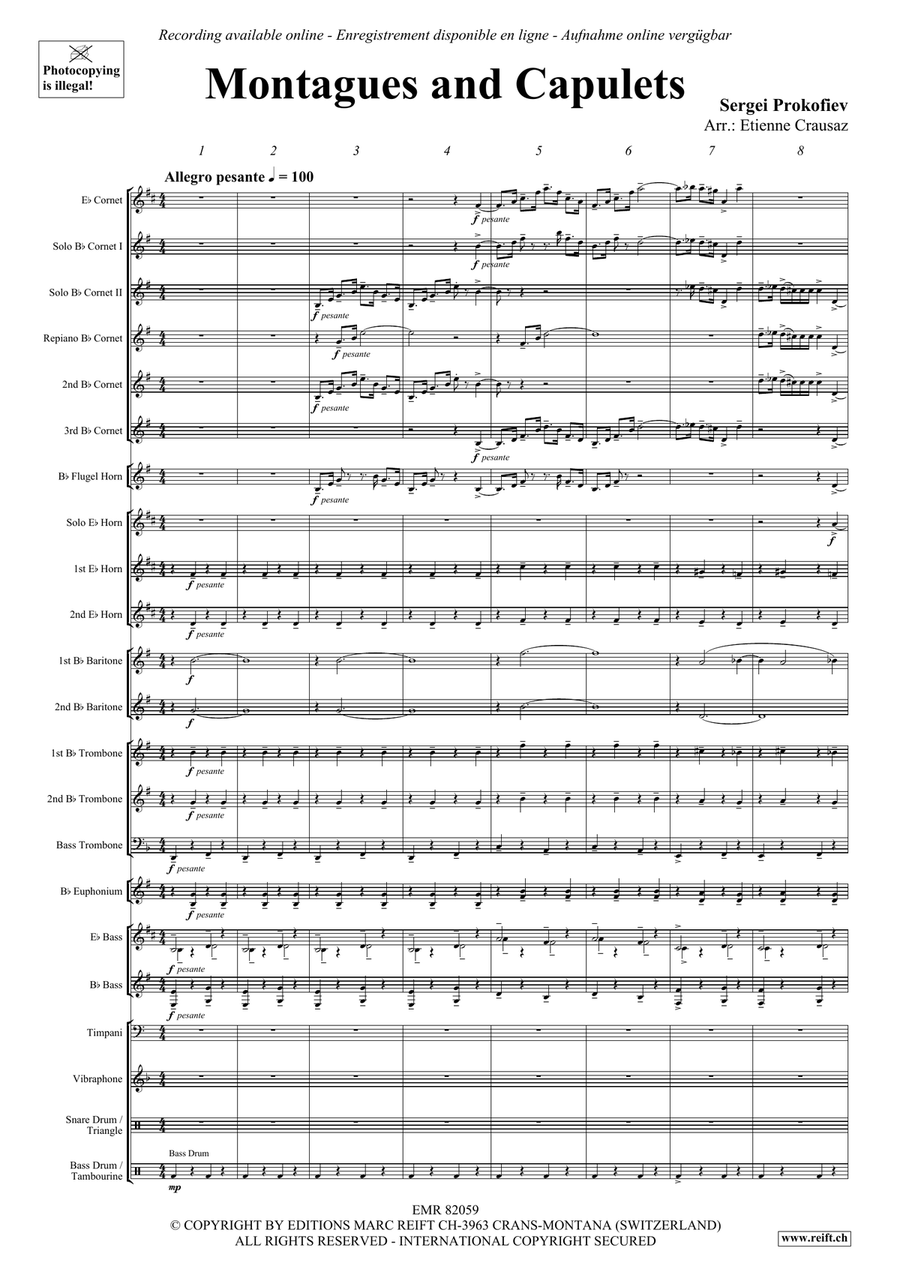 Montagues and Capulets Montagues and Capulets Brass Band scores gallery preview page 4
