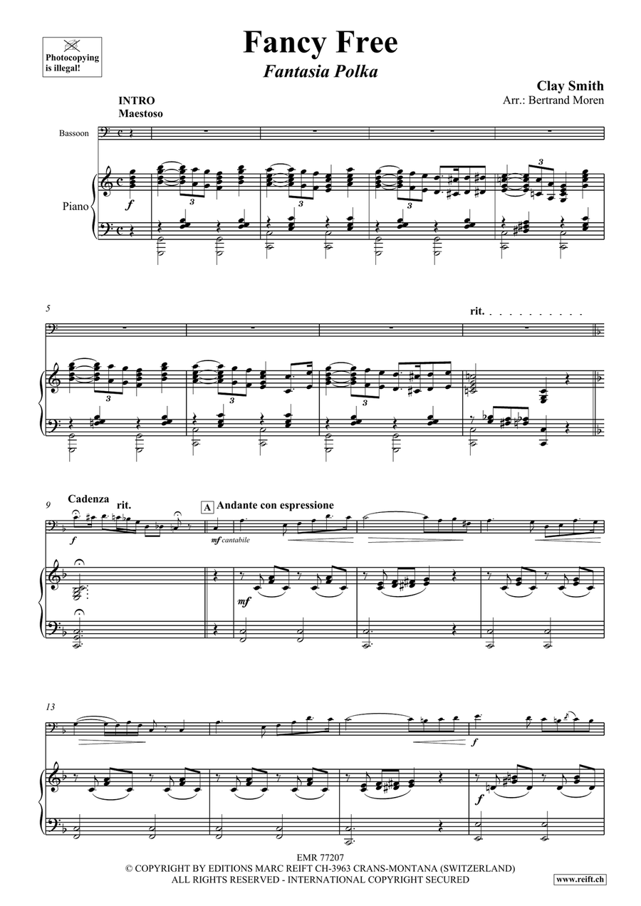 Fancy Free Fancy Free Bassoon Solo scores gallery preview page 4