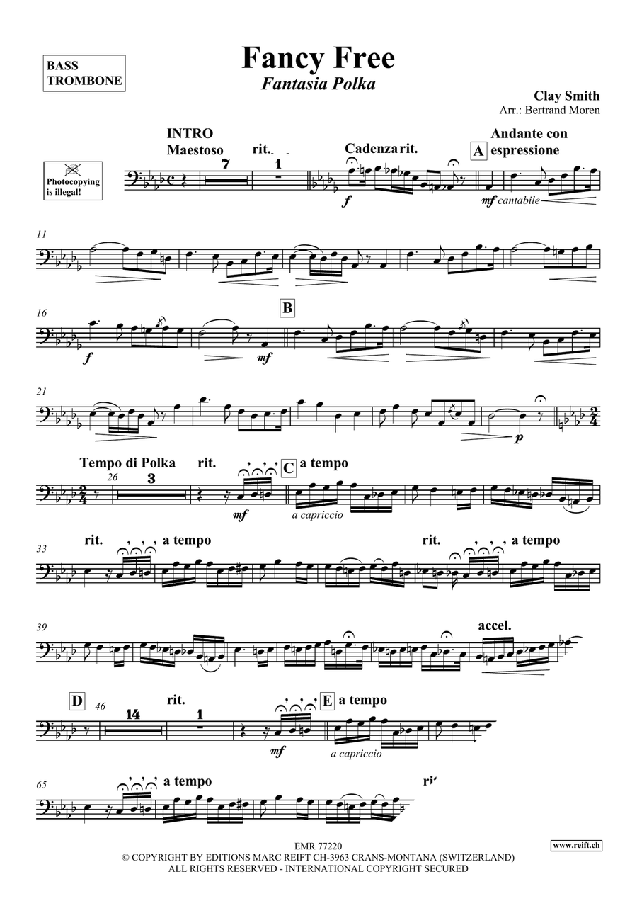 Fancy Free Fancy Free Bass Trombone scores gallery preview page 3