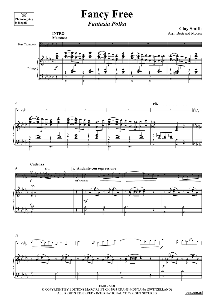 Fancy Free Fancy Free Bass Trombone scores gallery preview page 4