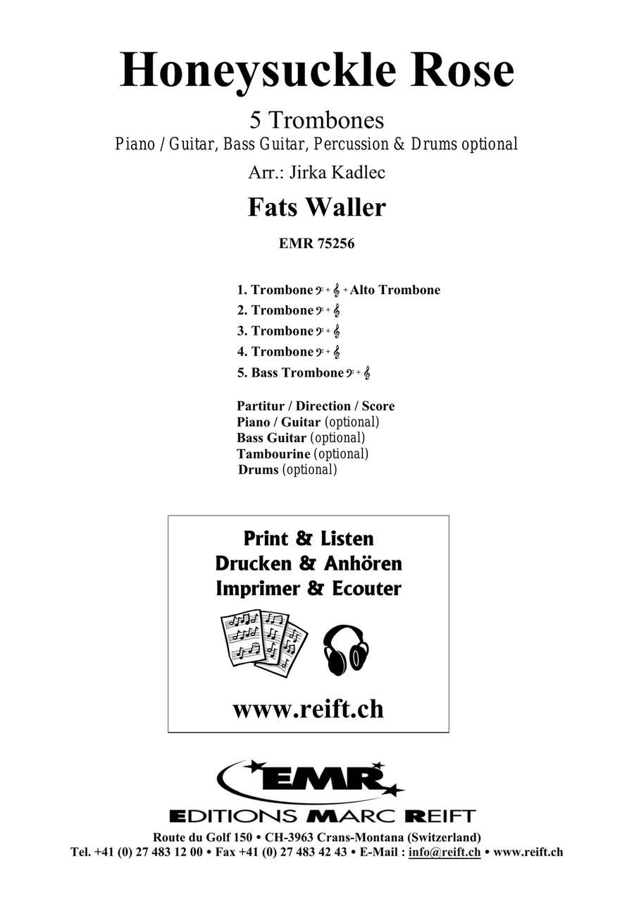 Honeysuckle Rose Honeysuckle Rose Trombone scores gallery preview page 2
