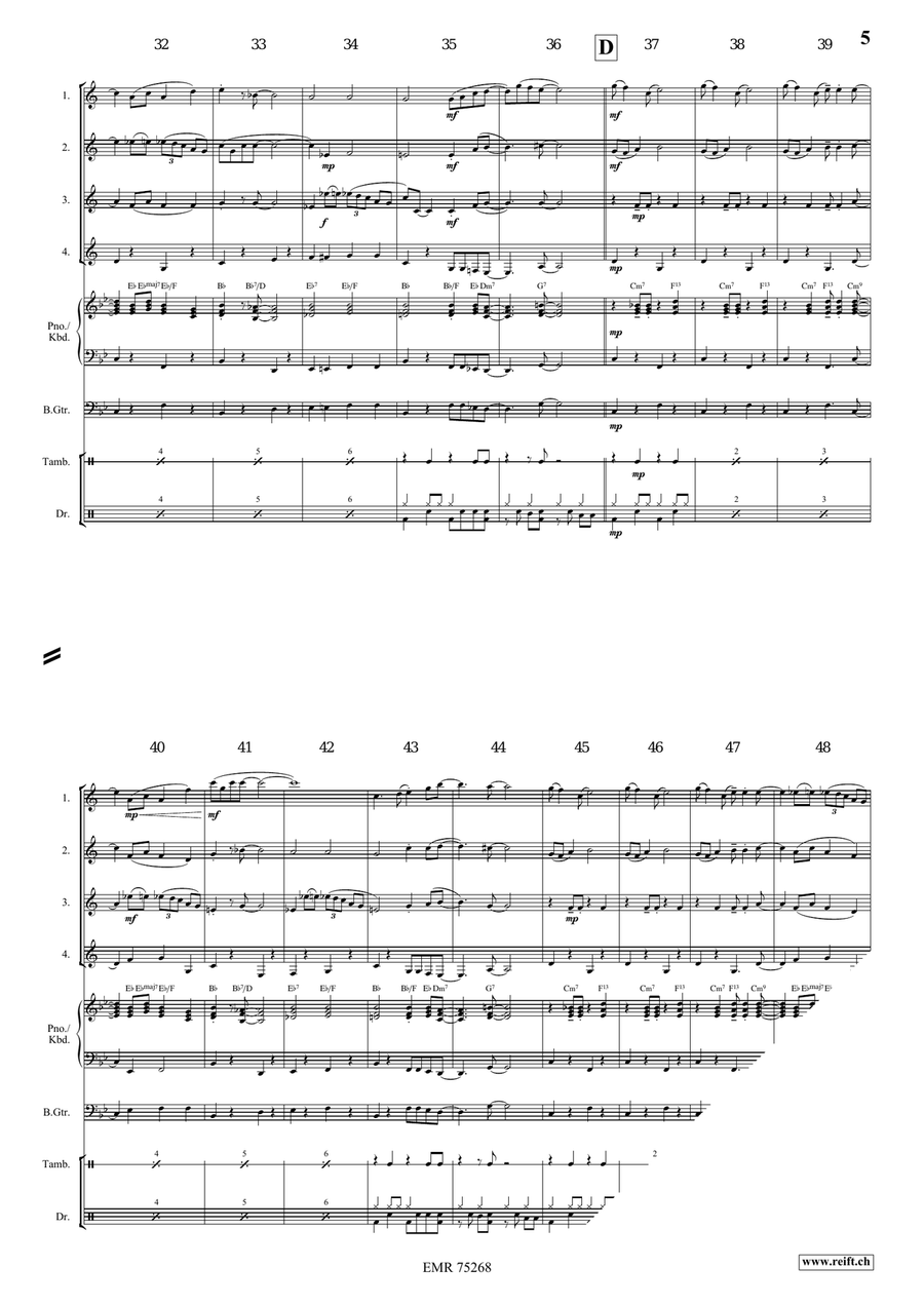 Honeysuckle Rose Honeysuckle Rose Clarinet Quartet scores gallery preview page 5