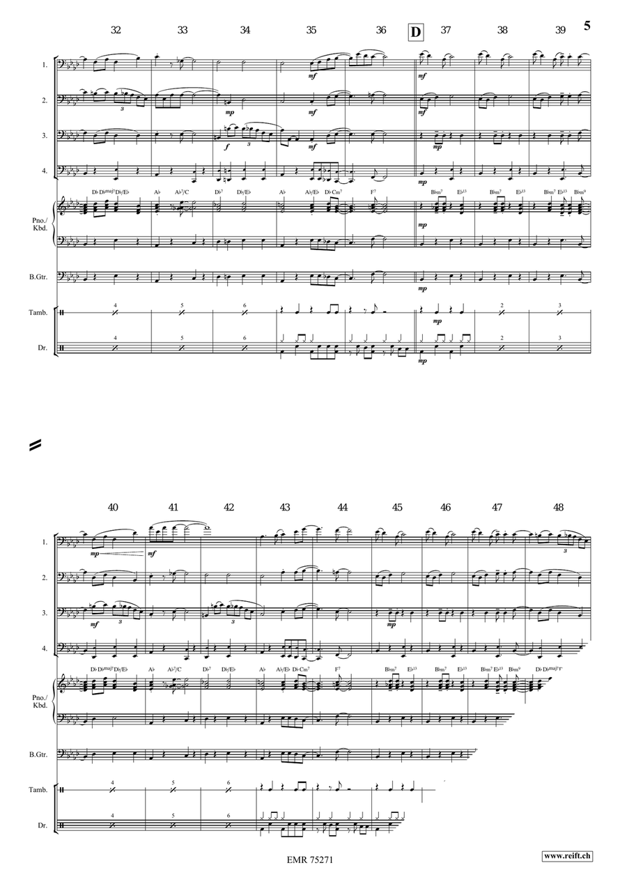 Honeysuckle Rose Honeysuckle Rose Trombone Quartet scores gallery preview page 5