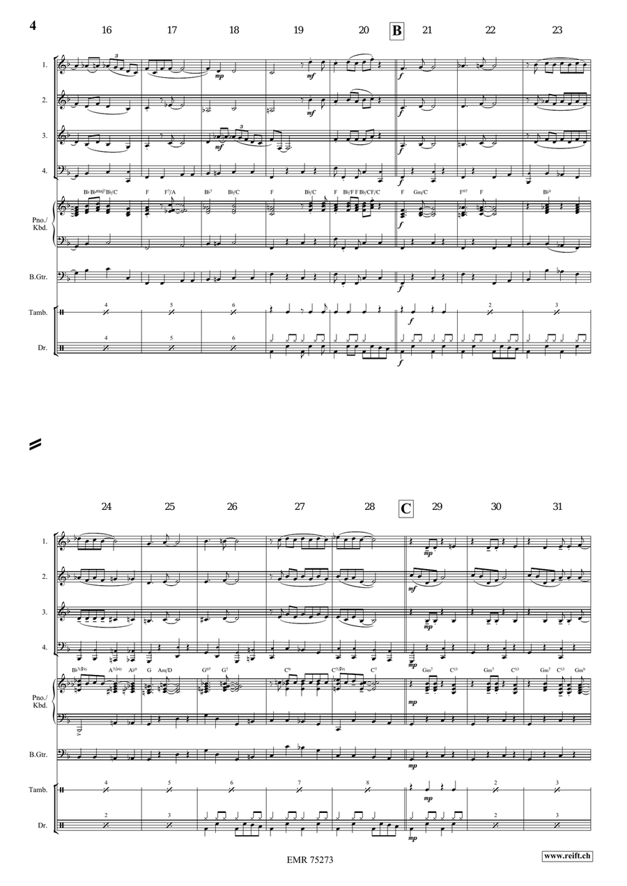 Honeysuckle Rose Honeysuckle Rose Brass Quartet scores gallery preview page 4