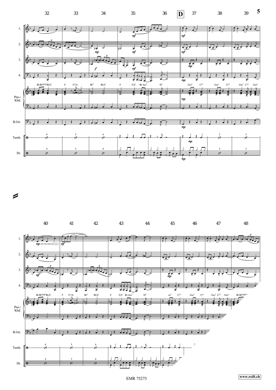 Honeysuckle Rose Honeysuckle Rose Brass Quartet scores gallery preview page 5
