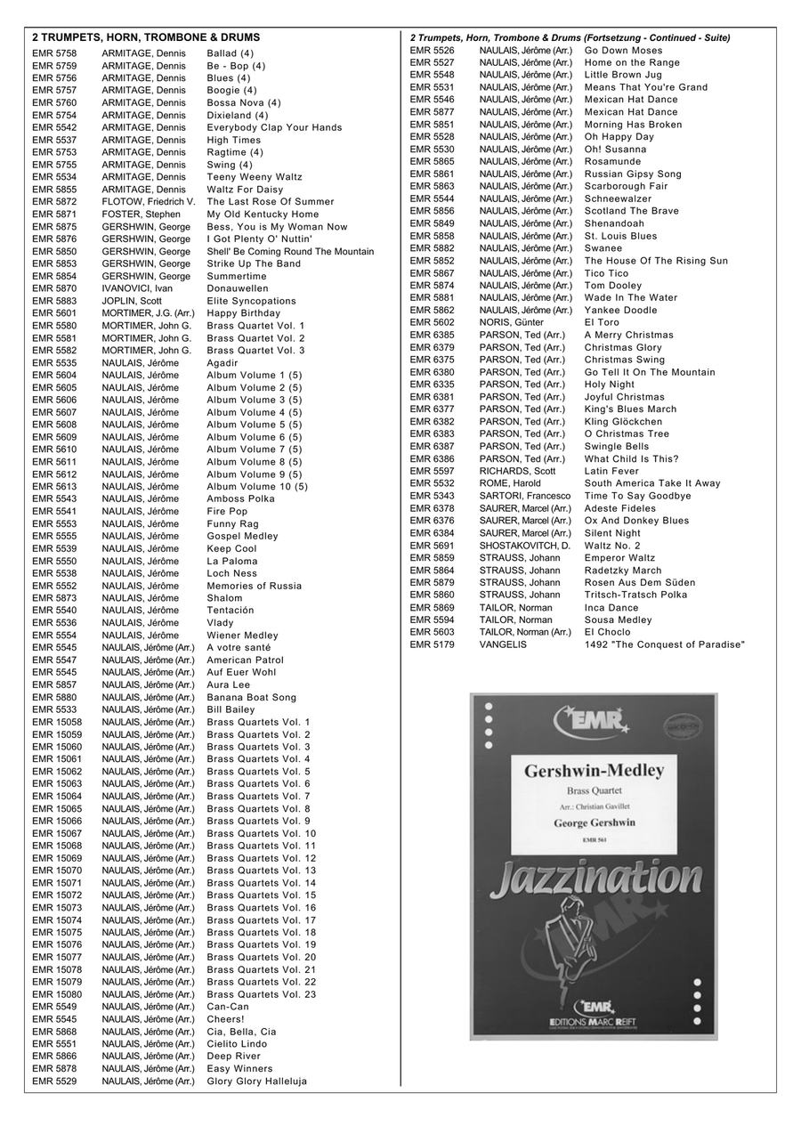 Honeysuckle Rose Honeysuckle Rose Brass Quartet scores gallery preview page 6
