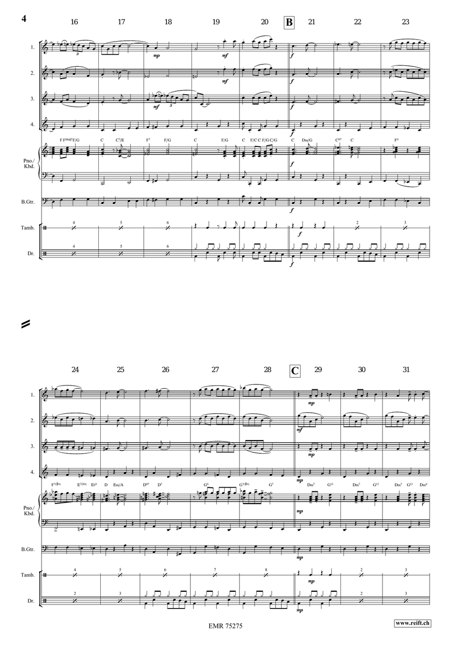 Honeysuckle Rose Honeysuckle Rose Flute Quartet scores gallery preview page 4