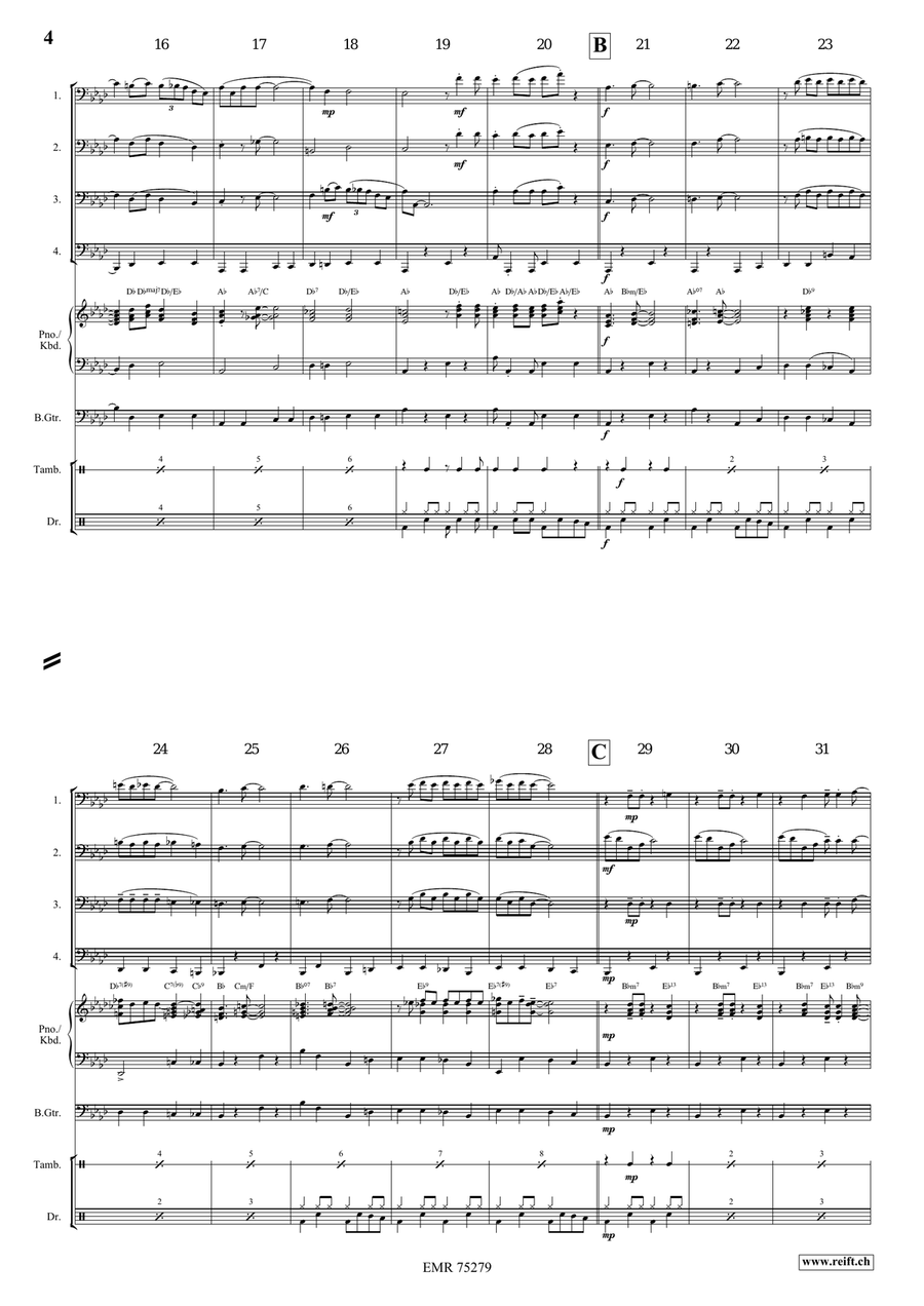 Honeysuckle Rose Honeysuckle Rose Tuba Quartet scores gallery preview page 4