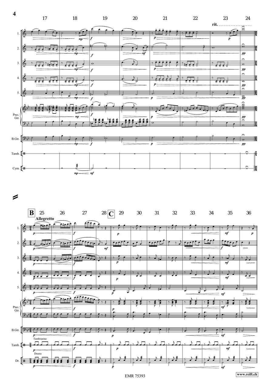 Irish Castle Irish Castle Clarinet Quintet scores gallery preview page 5
