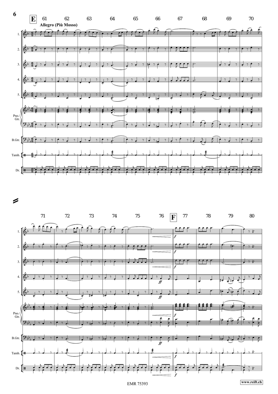 Irish Castle Irish Castle Clarinet Quintet scores gallery preview page 7