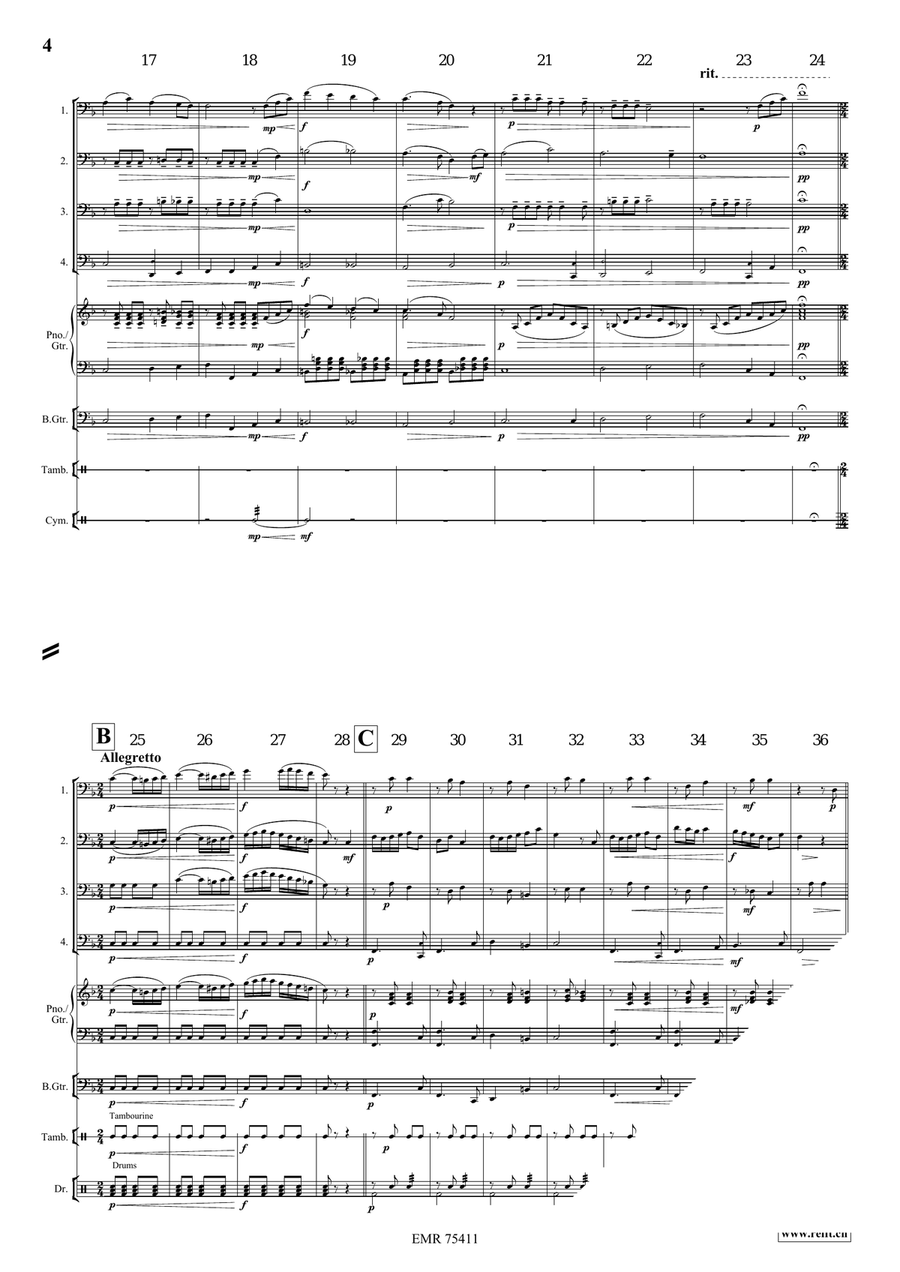 Irish Castle Irish Castle Trombone Quartet scores gallery preview page 5