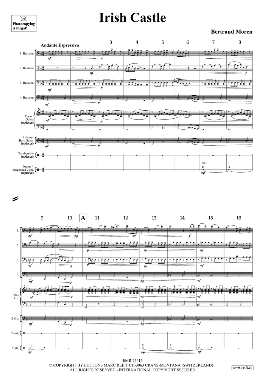 Irish Castle Irish Castle Bassoon Quartet scores gallery preview page 4