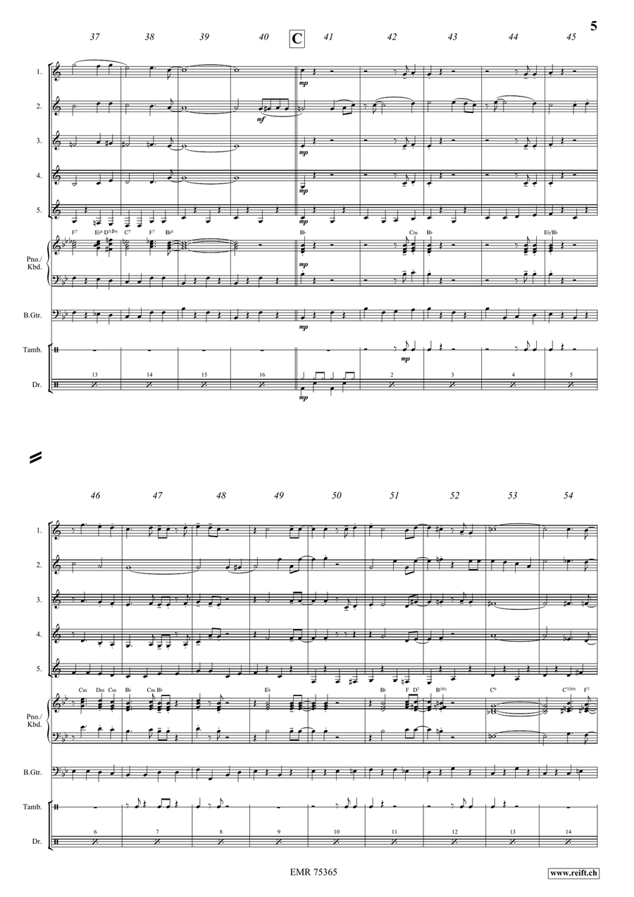 When You Wore A Tulip When You Wore A Tulip Clarinet Quintet scores gallery preview page 5