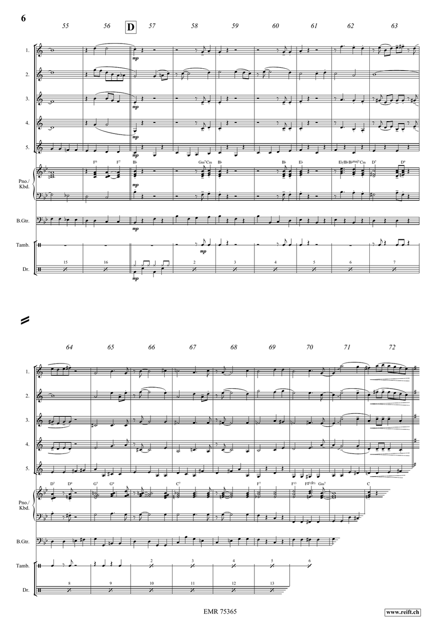 When You Wore A Tulip When You Wore A Tulip Clarinet Quintet scores gallery preview page 6