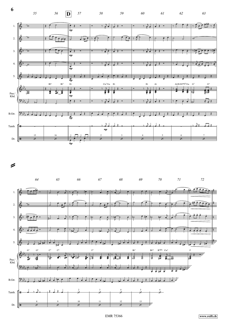 When You Wore A Tulip When You Wore A Tulip Saxophone Quintet scores gallery preview page 6