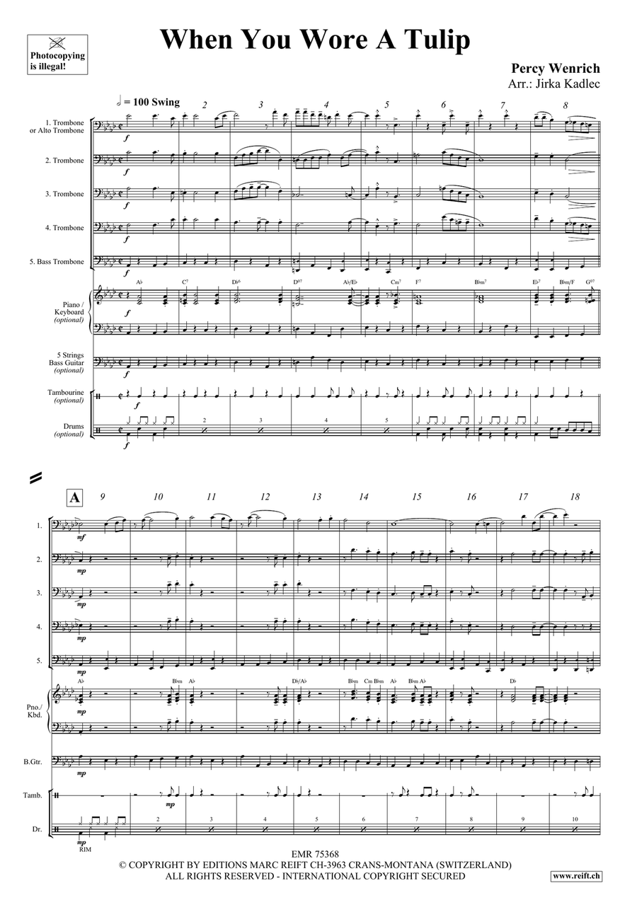When You Wore A Tulip When You Wore A Tulip Trombone scores gallery preview page 3