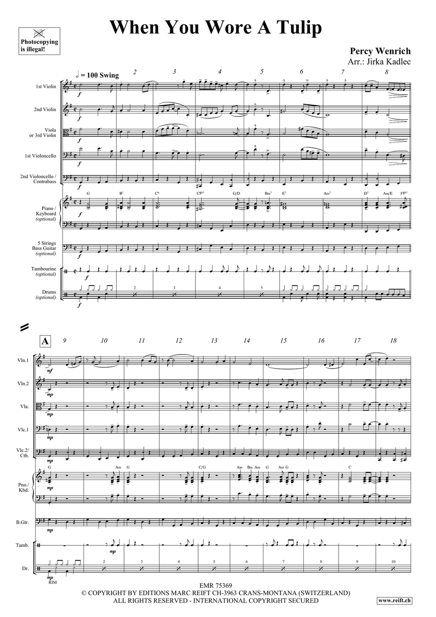 When You Wore A Tulip String Quintet scores gallery preview page 3