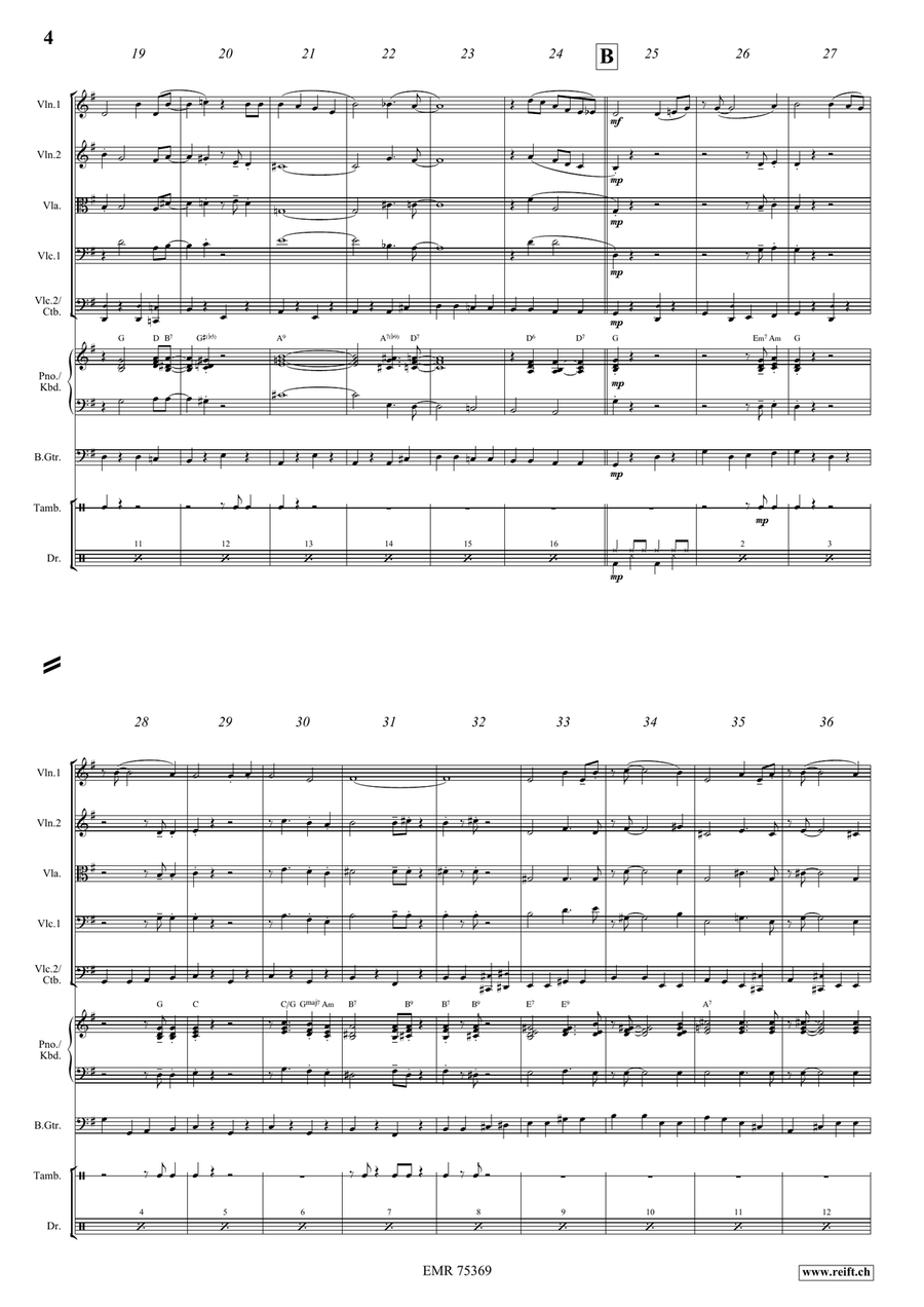 When You Wore A Tulip String Quintet scores gallery preview page 4