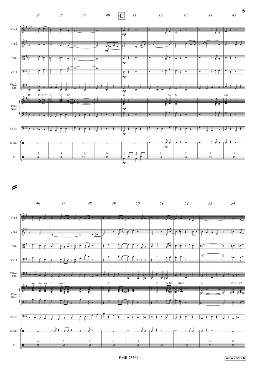 When You Wore A Tulip String Quintet scores gallery preview page 5