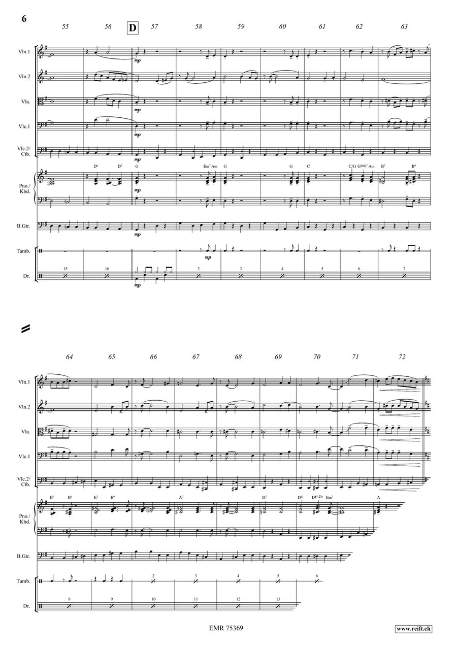 When You Wore A Tulip String Quintet scores gallery preview page 6