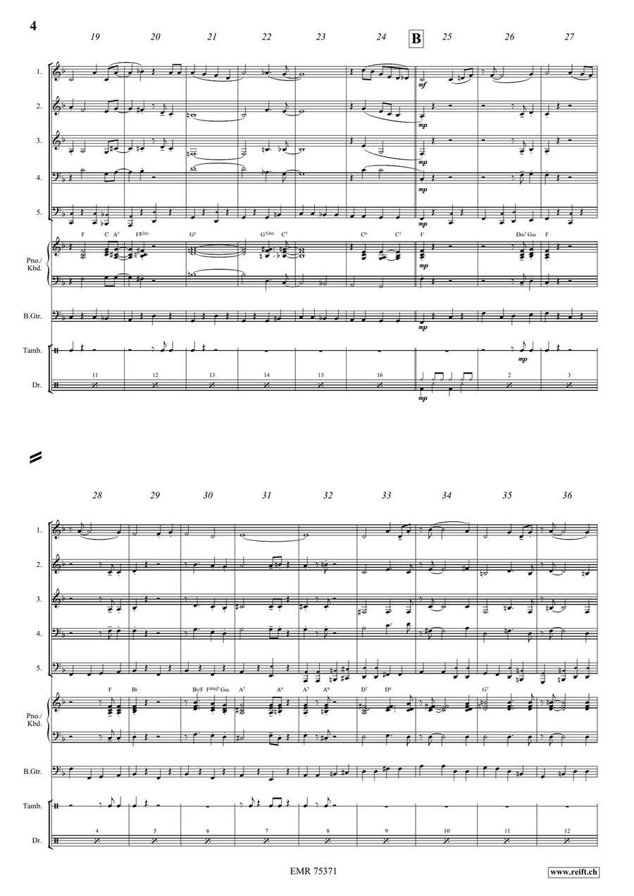 When You Wore A Tulip Woodwind Quintet scores gallery preview page 4