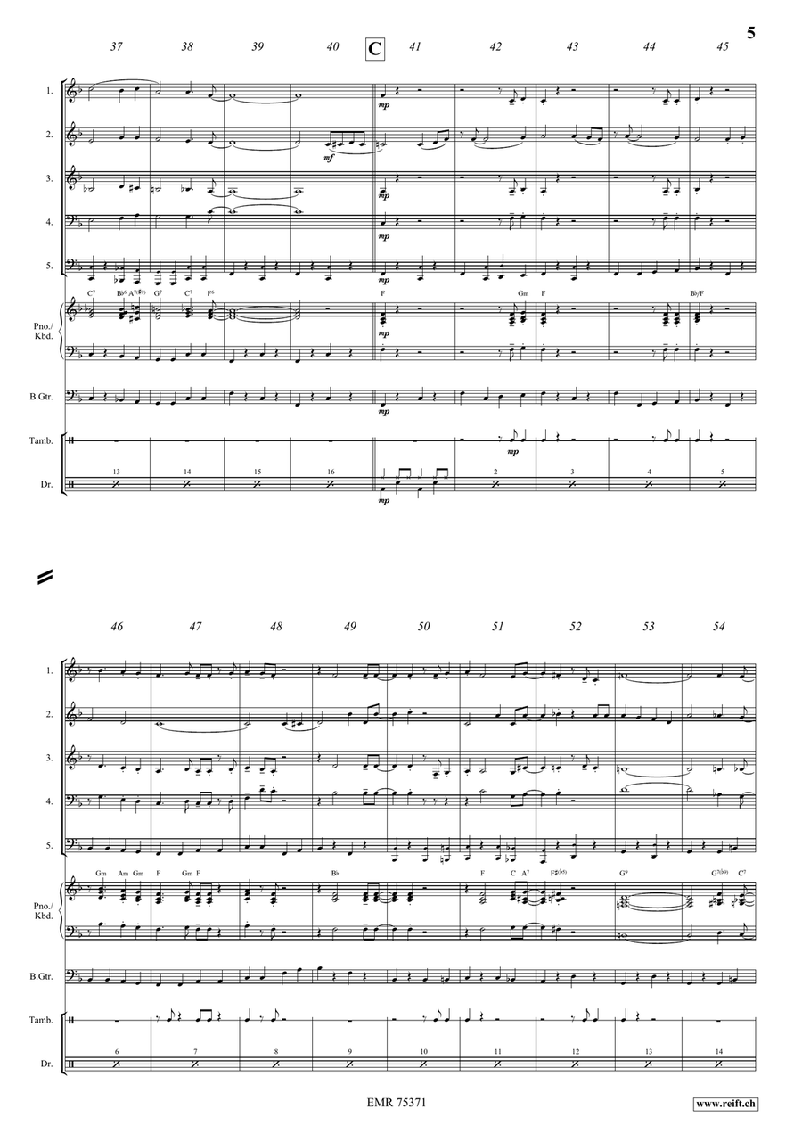 When You Wore A Tulip Woodwind Quintet scores gallery preview page 5